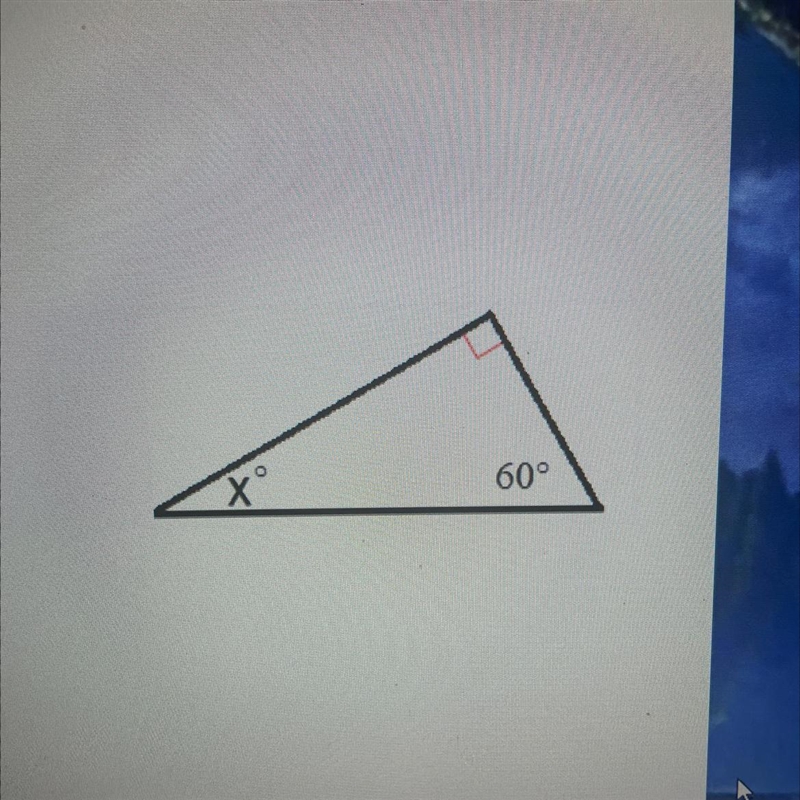 Solve for X A.45 B.35 C.25 D.30-example-1