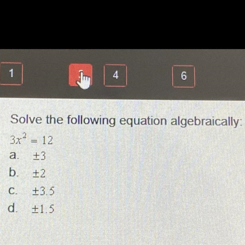 Solve the following equation algebraically please-example-1