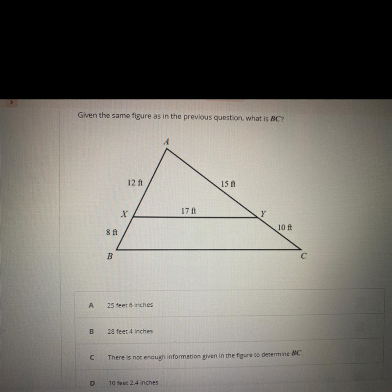 Given the same figure as in the previous question, what is BC?-example-1