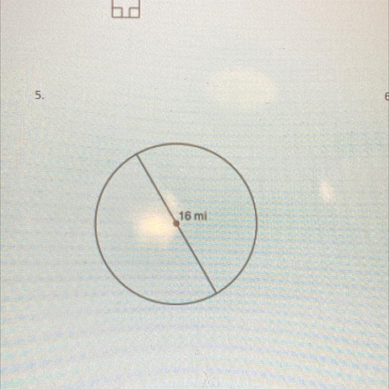 I need help ASAP you have to find the area of the circle-example-1