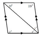 Find the values of the variables in the parallelogram.-example-1