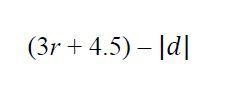 Type your answer in the box. r = 3 d = 5-example-1