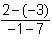 Which expression can be used to find the slope of a line containing the points (–3, 2) and-example-4