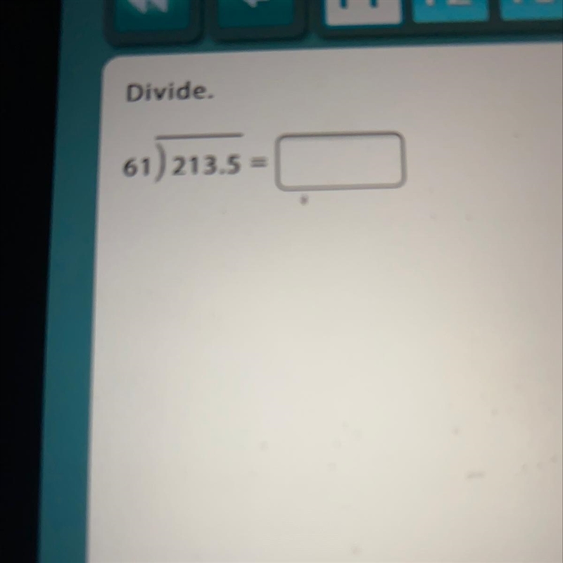 Divide 61) 213.5 what is the answer-example-1