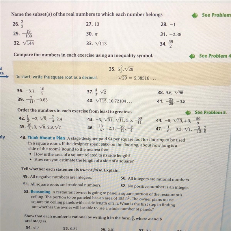 Can someone help me on 27,29,31 & 43 & 45 please-example-1