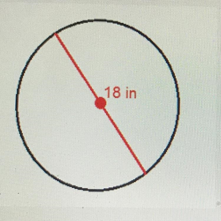 Calculate the area of the following Circle-example-1