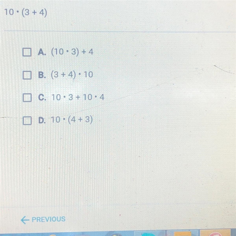 Which of the following expressions are equivalent to the one above ? Check all that-example-1