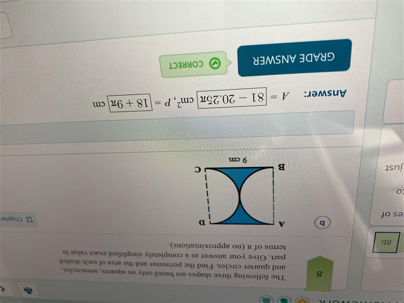 8b The following three shapes are based only on squares, semicircles, and quarter-example-1