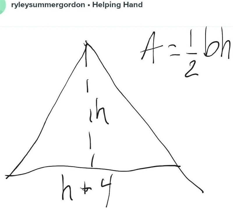 The base of a triangle exceeds the height by 4 feet. If the area is 58.5 square feet-example-1