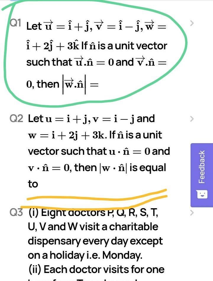 For vectors u = i + 6j, v = 5i – 3j, and w = 9i – 2j, determine u • w + v • w. 27 18 90 48-example-3