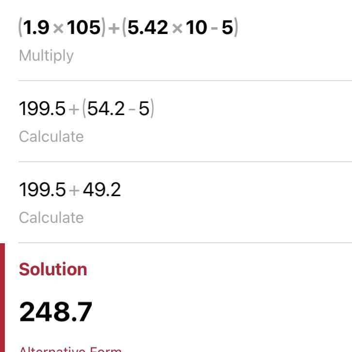 (1.9 x 105)+(5.42 x 10-5) scientific notation​-example-1