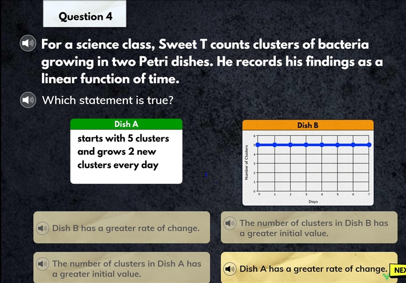 For a science class, Sweet T counts clusters of bacteria growing in two Petri dishes-example-1