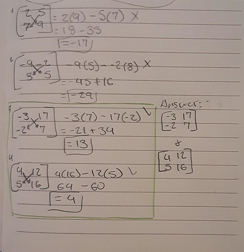 HELP!! Which of these matrices have a positive determinats??-example-1