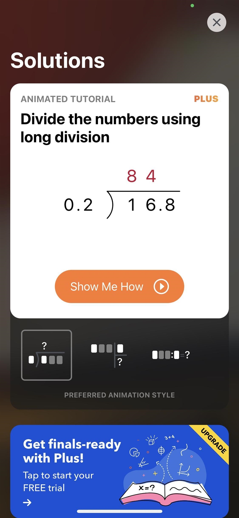 How much it is 16.8 ÷ 0.2 =-example-1