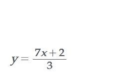 What is the ordered pair for the equation -7x+3y=2​-example-1