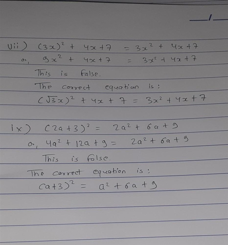 Find the errors and correct the following mathematical sentences.​-example-1