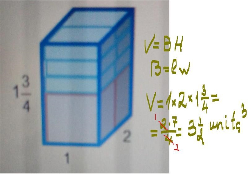 Please help me! What is the volume of the prism below? 2 3/4 units3 3 1/2 units3 5 units-example-1