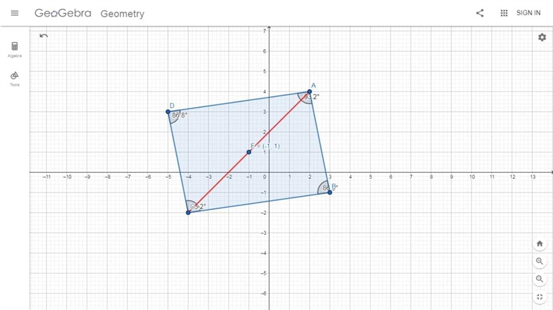 What is the midpoint of AC on the grid below?-example-1