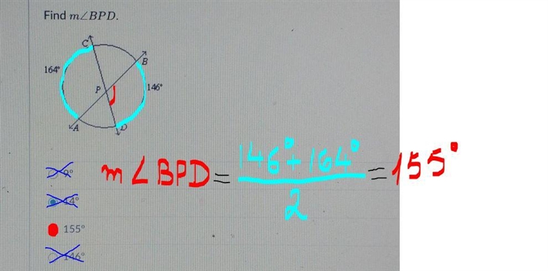 Geometry question pls help!!! Find measure of angle BPD A-9 degrees B- 14 degrees-example-1