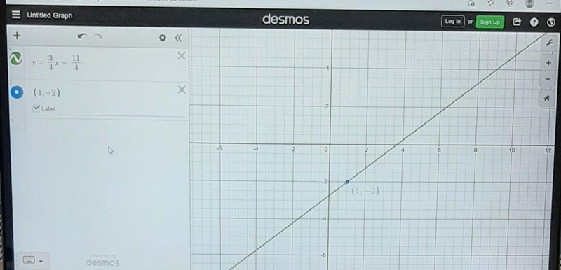 3x-4y=11 3x+2y=2 please help, I need to find what the answer is for x and y​-example-1