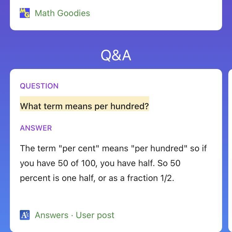 1. What term means "per hundred"?​-example-1