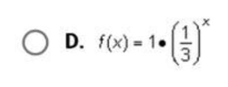 Which of the following exponential functions represents the graph below-example-1