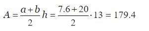 Please find the area of the figure.-example-1