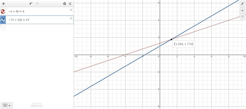 Determine if the following system of equations has no solutions, infinitely many solutions-example-1