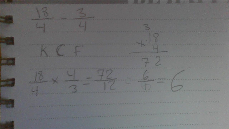 What is 3/4 × blank = 18/4​-example-1