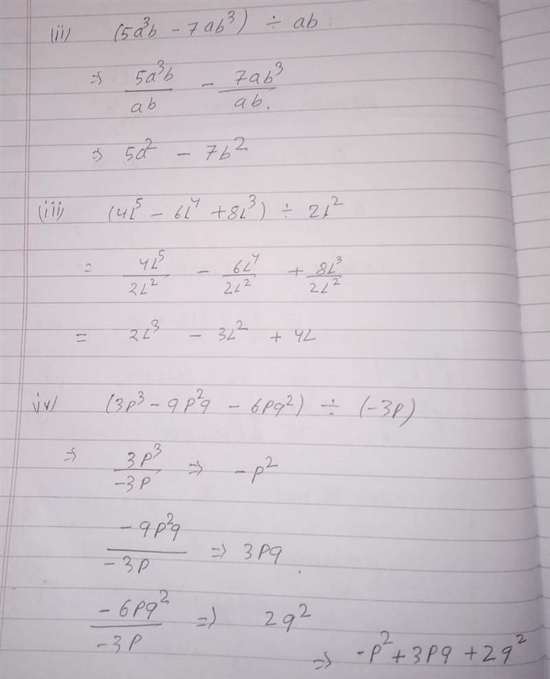 Divide the given polynomial by given monomial.​-example-1