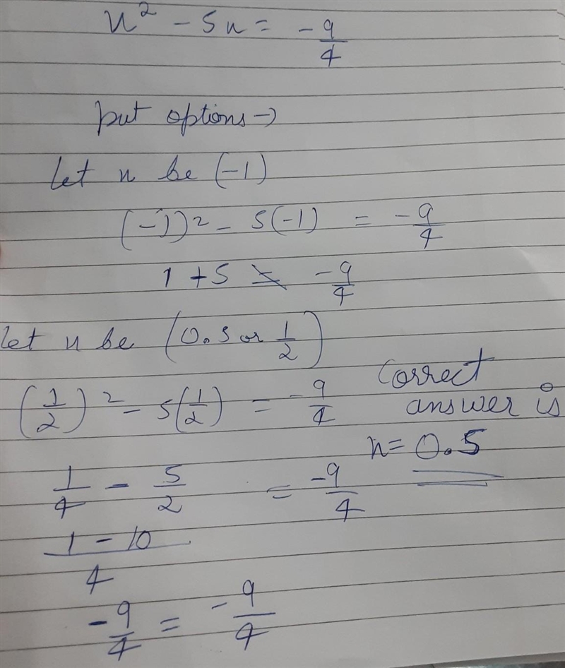 Which choices are solutions to the following equation? Check all that apply. x^2- 5x-example-1