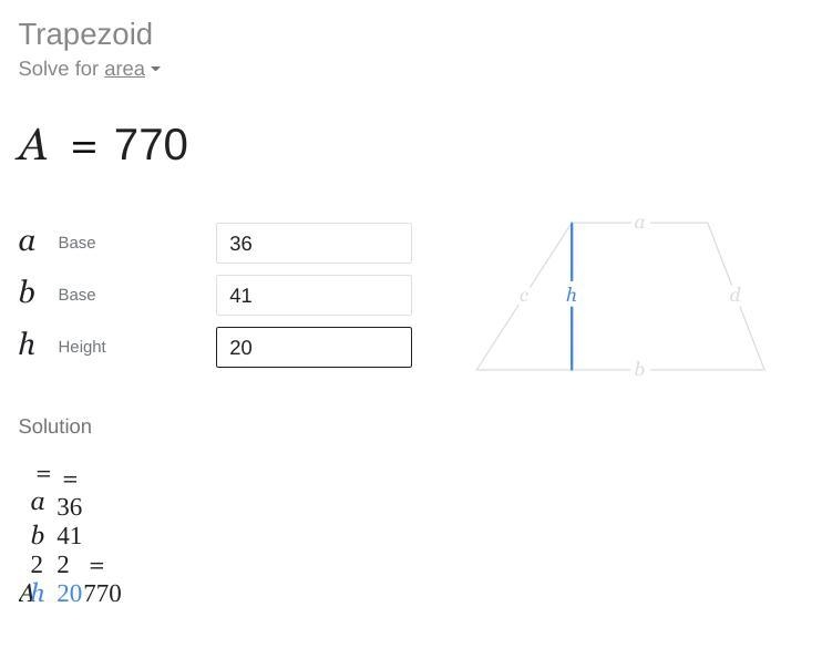 A section of a deck is shaped like a trapezoid. For this section, the length of one-example-1