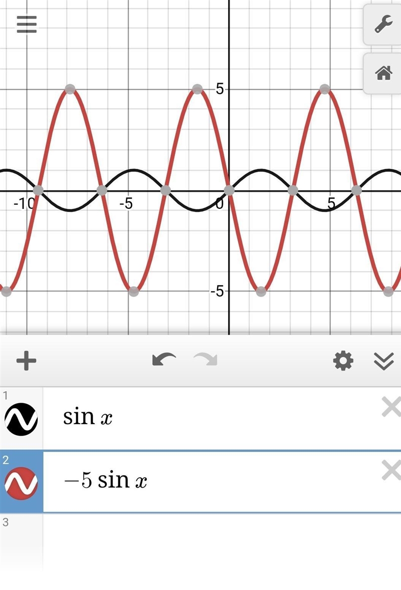 Select the two transformations that are required to turn the graph of y = sin x into-example-1