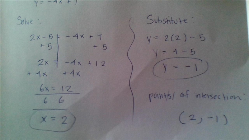 6. a. Name a pair of equations that have exactly one point of intersection. How do-example-1