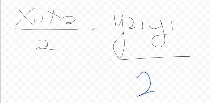 Find the midpoint of the line segment with the endpoints (-6,-8) and (-2,-6)-example-1