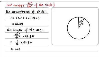 PLEASE HELP! 50 POINTS A circle has a radius of 3. An arc in this circle has a central-example-1