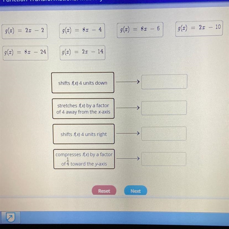 Drag the tiles to the correct boxes to complete the pairs. Not all tiles will be used-example-1