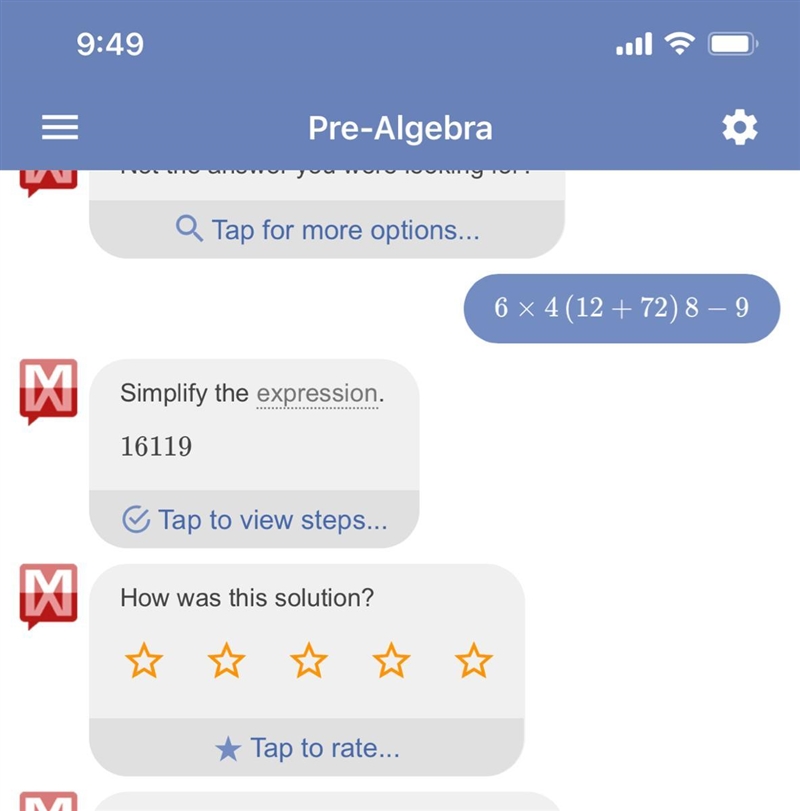 6x4/12+72/8-9 using pemdas-example-1