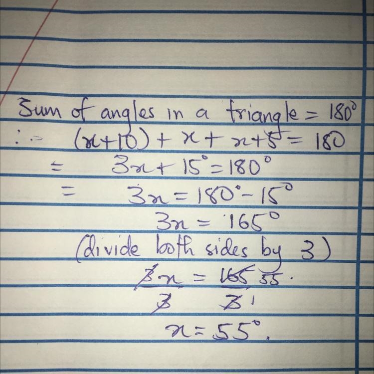 ILL GIVE BRAINILEST: Write an equation for the triangle and solve the equation to-example-1