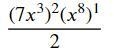 Which expression is equivalent to (7x^3)^2 (x^8)^1/2​-example-1