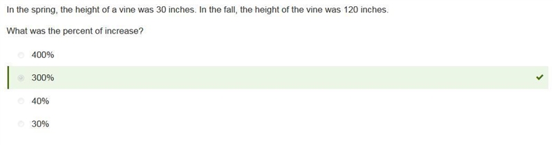 In the spring, the height of a vine was 30 inches. In the fall, the height of the-example-1