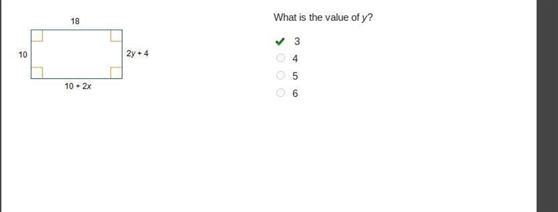 What is the value of y? 3 4 5 6-example-1