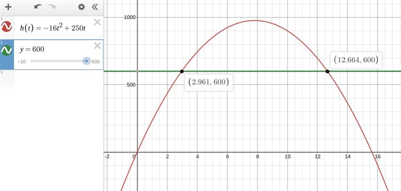 A model rocket is launched with an initial velocity of 250 ft per second. The height-example-1