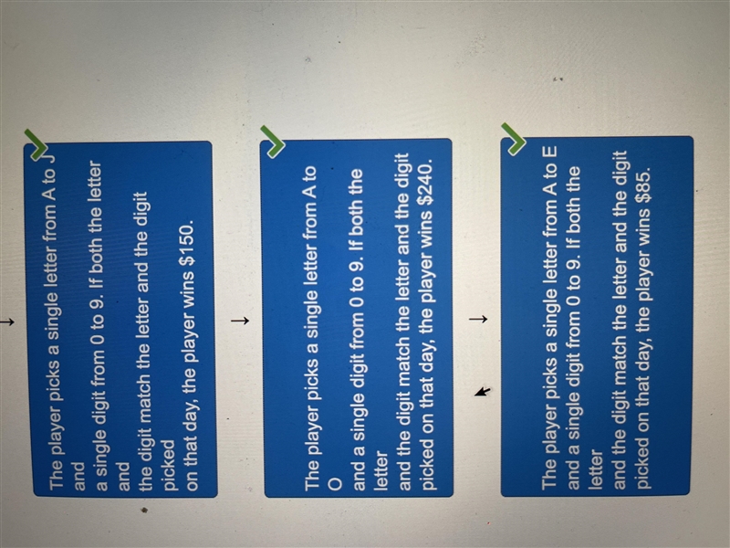 Drag each tile to the correct box. Tickets for all of the described charity raffles-example-2