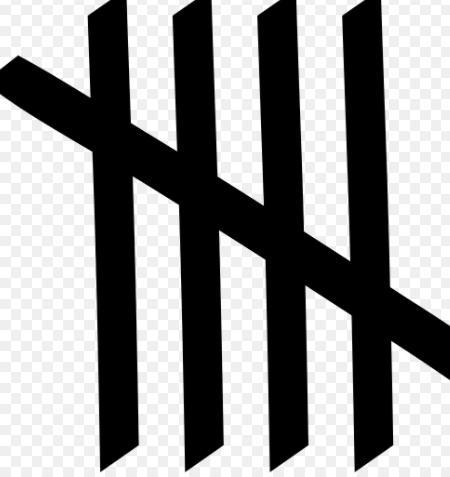 Tally marks are always recorded in bunches of (4 5 1 2)​-example-1