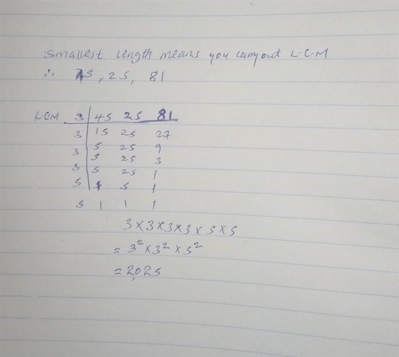 rope price of length 45cm 25 cm and 81 cm have to be cut into same size pieces what-example-1