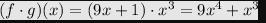 Given f(x) = 9x + 1 and g(x) = x3, choose the expression for (fºg)(x). orange-example-1