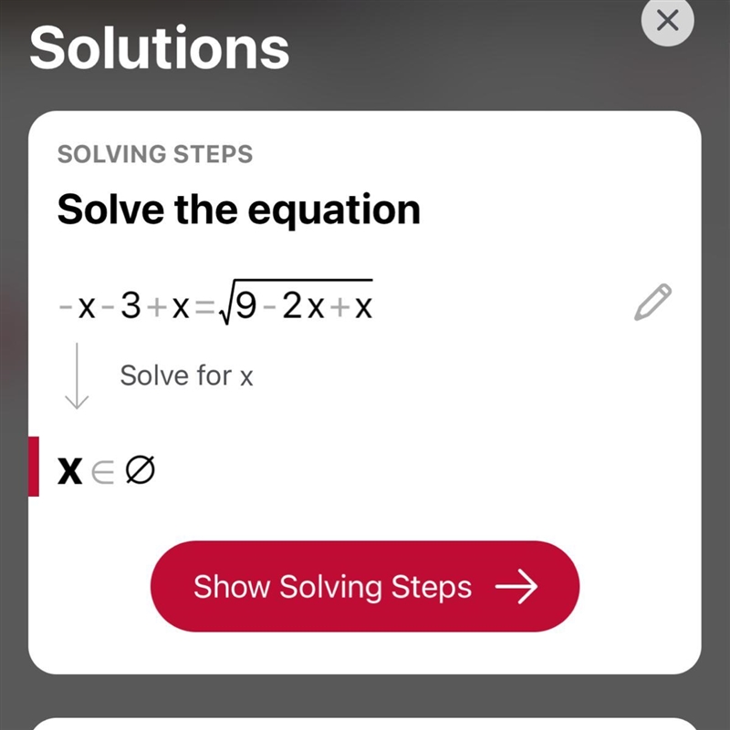 - x - 3 + x = √(9 - 2x) + x ​-example-1