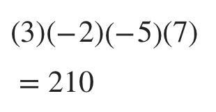 What is the product of the expressions (3)(−2)(−5)(7)?-example-1