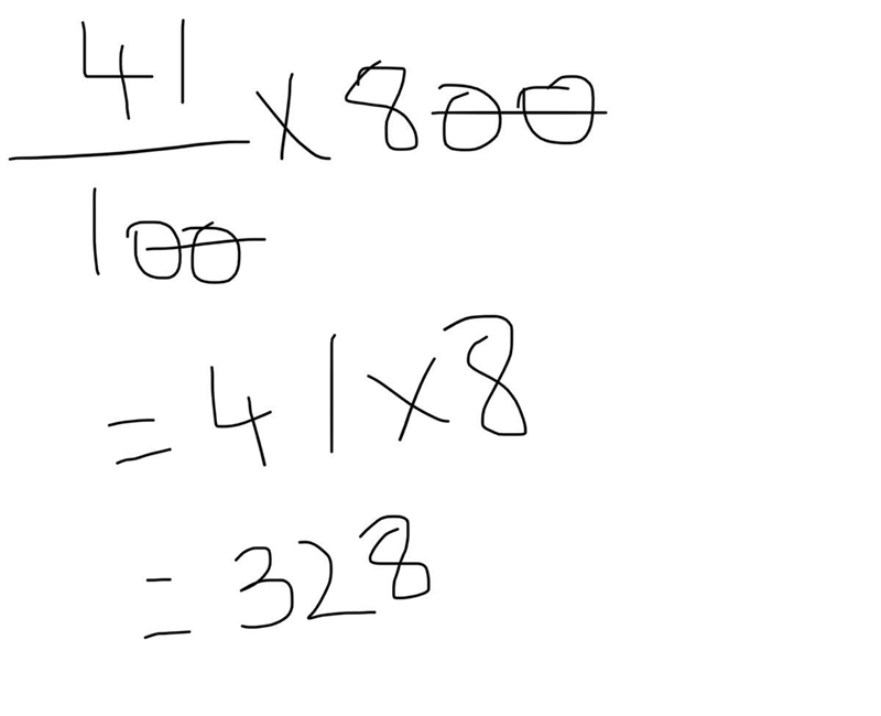 What number is 41% of 800? Please explain step by step to get marked!-example-1